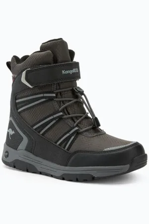 KangaROOS K-MJ Eldora EV RTX, Stivali da Neve, Jet Black/Steel Grey, 28 EU