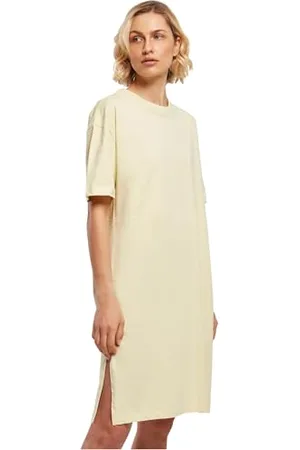 Urban classics Vestito Donna a Maniche Corte Oversize 100% Cotone Organico, Abito Donna Estivo, Abito Casual Disponibile in Diversi Colori e Taglie XS - 5XL