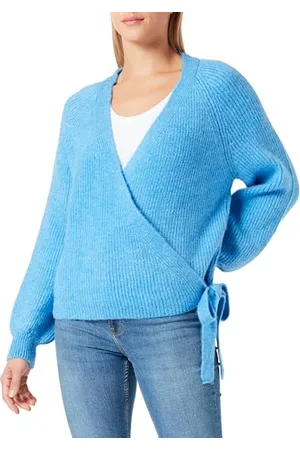 ONLY Onlmia L/S Wrap Cardigan Knt Noos Maglione, , M Donna