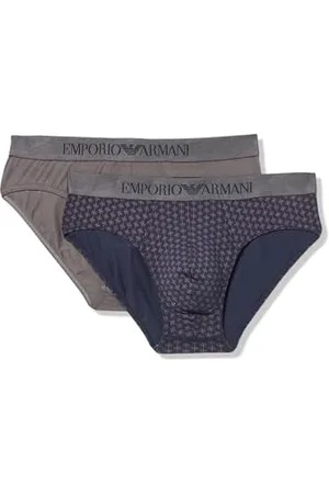Emporio Armani Classic Pattern Mix 2-Pack Brief Briefs, , M Men