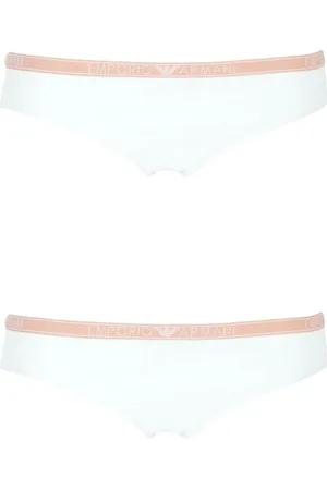 Emporio Armani Essential Studs Logo 2-Pack Brief Underwear, , XS Women