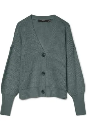 VERO MODA Vmlea Ls V-neck Cuff Cardigan Noos, Maglione Donna, , S