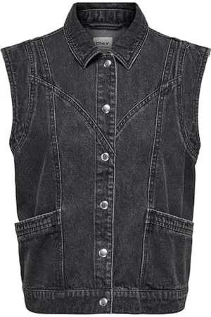 ONLY Onlkennedy SL DNM Waistcoat Bj Noos, , L Donna