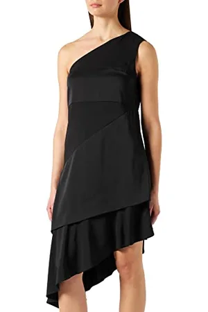 FIND Aysmetric, Vestito da Festa Donna, (Black), 10 (Taglia Produttore: Small)