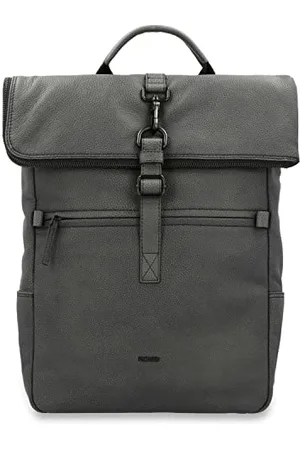 Picard Zaino da uomo CASUAL in vera pelle, grande, con chiusura lampo, zaino da lavoro, uso quotidiano, , taglia unica, Casual