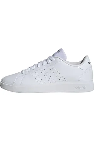 adidas Advantage Base 2.0 Shoes, Scarpe Uomo, Cloud White/Collegiate Green, 38 EU