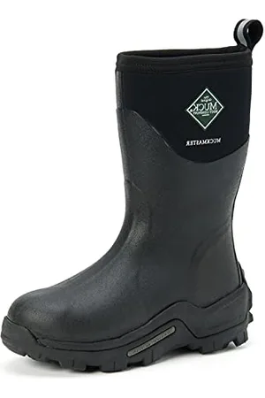 Muck Muckmaster Mid, Stivali di Gomma Unisex-Adulto, (Black/Black), 38 EU