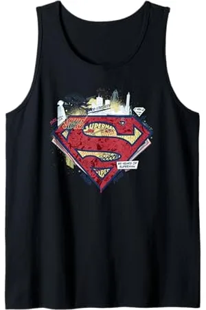 DC Comics Originals DC Superman Logo New Amazing Adventures 85 anni di azione Canotta