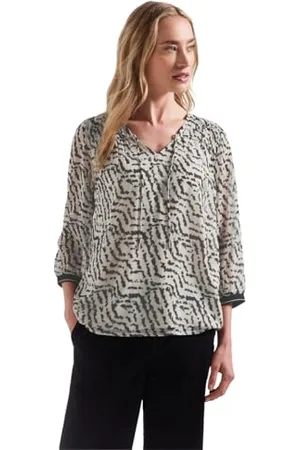 Street one A345631 Tunica in Chiffon con Arricciatura, , 46 Donna