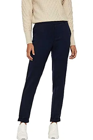 VERO MODA Vmmaya Mr Loose Solid Pant Noos Pantaloni, Donna, (Night Sky Night Sky), XL / 32L