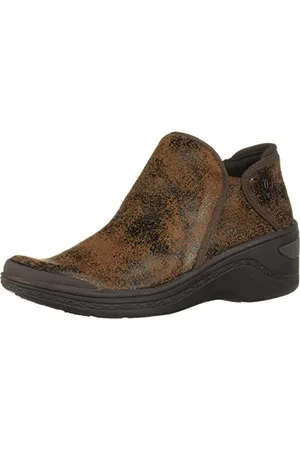 Bzees Domino, Stivaletto Donna, Tessuto Whisky, 40 EU Larga
