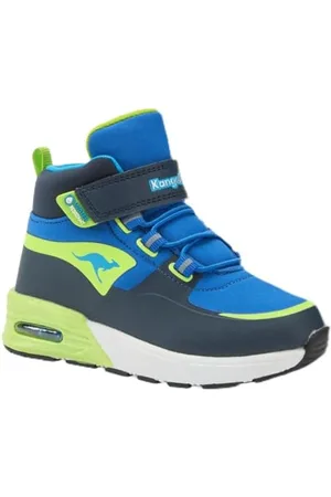 KangaROOS K-XI Creed Mid EV, Scarpe da Ginnastica Unisex-Bambini, Dk Navy/Lime, 23 EU