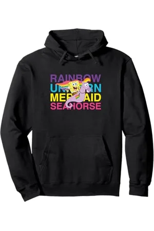 Spongebob Sponge Bob - Rainbow Seahorse Felpa con Cappuccio