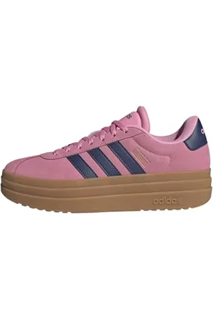 adidas VL Court Bold Shoes, Scarpe Donna, Bliss Pink/Dark Blue/Gold Metallic, 36 EU