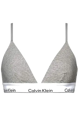 Calvin Klein Reggiseno a Triangolo Donna Imbottito, (Grey Heather), XL