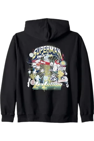 DC Comics Originals DC Superman Lex Luthor Hero Man Steel Action 85 Anni Felpa con Cappuccio