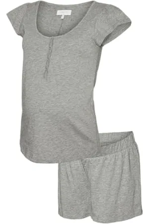 Mama;licious Mlmira Lgm Lia cap Jrs Pigiama 2f Noos Set, , L Donna
