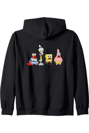 Spongebob Sponge Bob - Cast Group Stare Felpa con Cappuccio