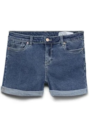 VERO MODA Shorts Denim con Orlo Arrotolato e Tasche, Colore: , Taglia:XL