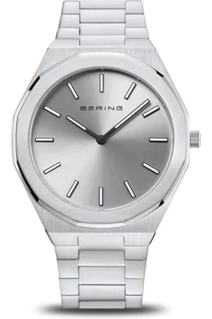 Bering Orologio Analogico al Quarzo Giapponese Uomo con Cinturino in Acciaio Inossidabile 19641-700
