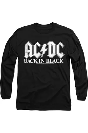 AC/DC Back in Black Mens Long Sleeve T Shirt, , M Unisex-Adulto