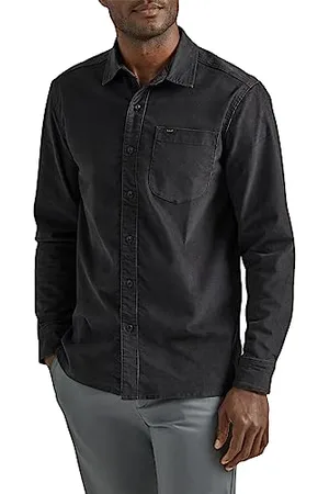 Lee Extreme Motion-Camicia da Lavoro a Maniche Lunghe Button-Down, , S Uomo