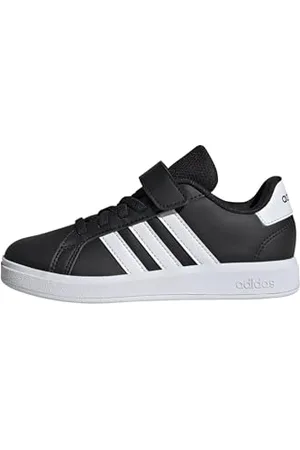 adidas Grand Court 2.0 Shoes Children, Scarpe da Tennis Unisex-Adulto, Core Black/Cloud White/Core Black, 33 EU