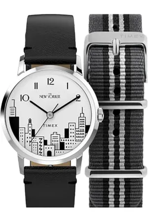 Timex Orologio Analogico Meccanico da Uomo con Cinturino in Pelle TWG066100