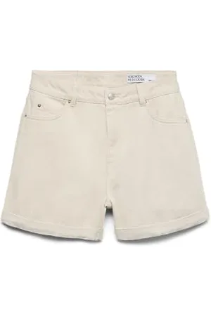 VERO MODA Vmzuri Hr Loose Shorts Mix Noos, Pantaloncini Donna, (Ecru), L