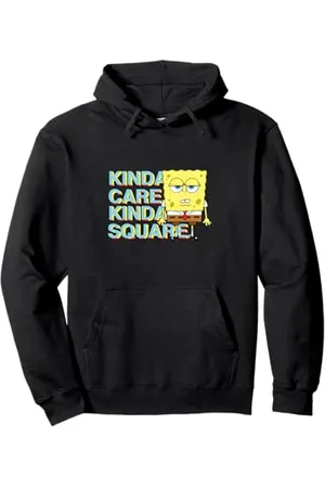 Spongebob Sponge Bob - Kinda Care Kinda Square Felpa con Cappuccio