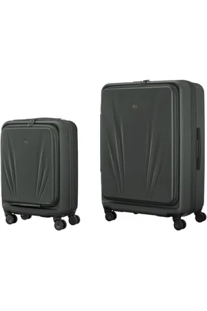 Wenger Ibex HS, Custodia rigida Trunk, Dual Caster a 4 ruote, 84 (101) l, Serratura TSA, donne uomini, Vacanze di viaggio, nero, 612042