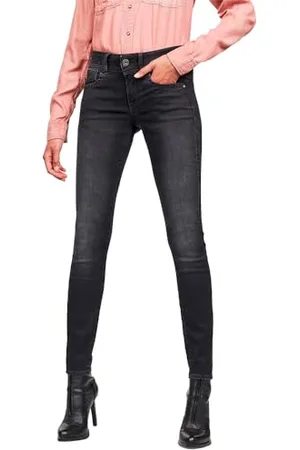 G-Star Donna Lynn Mid Skinny Jeans, (dusty grey D06746-B472-A799), 26W / 28L