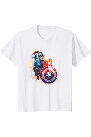 Marvel Bambino Avengers Captain America Comic Burst Maglietta