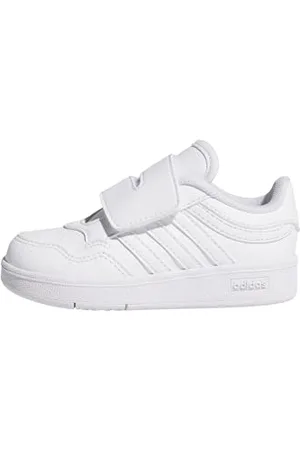 adidas Unisex - Bambini e Ragazzi Hoops 4.0 Shoes, Ftwr White Ftwr White Ftwr White, 27 EU