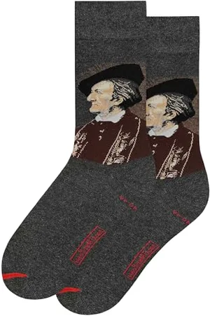 MuseARTa Franz Seraph Von Lenbach Calzini, Grigio, 36-40 Unisex-Adulto