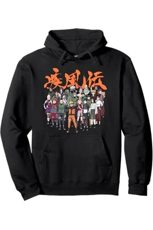 Naruto Shippuden Cast gruppo Felpa con Cappuccio