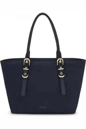 TOUS Capazo Buckles Soft Azul Marino, Navicella Grande Donna