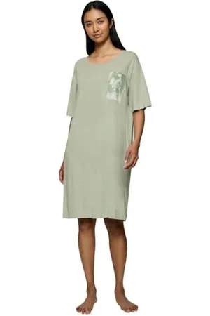 Triumph Endless Comfort NDK SSL 10 Co/MD Nightgown, Multicolore (Green-Light Combination), 50 Donna