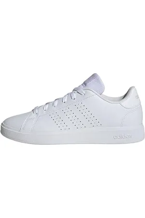 adidas Advantage Base 2.0 Shoes, Scarpe Donna, Cloud White/Cloud White/Clear Pink, 42 EU