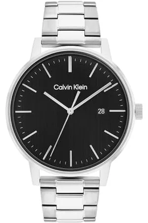 Calvin Klein Orologio Analogico al Quarzo da Uomo Collezione LINKED BRACELET FOR HIM con Cinturino in Acciaio Inossidabile Argentato - 25200053