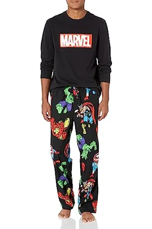 Amazon Disney | Marvel | Star Wars Set da Notte Pigiama in Flanella Uomo, , XL