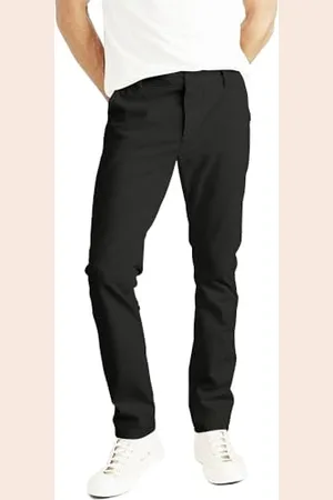 Dockers Smart Supreme Flex Skinny, Pantaloni Uomo, Black, 34W / 32L
