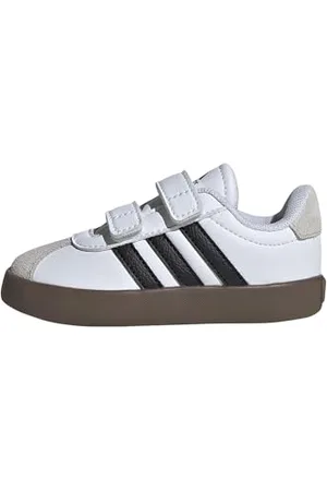 adidas VL Court 3.0 Shoes Infants, Scarpe, Cloud White/Core Black/Grey One, 26 EU