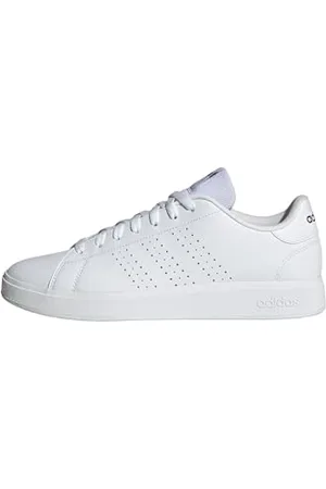 adidas Advantage Base 2.0 Shoes, Scarpe Uomo, Cloud White/Cloud White/Shadow Navy, 39 1/3 EU