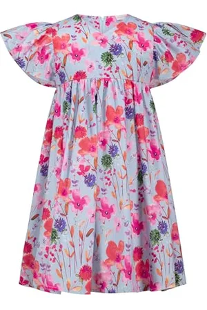 Salt & Pepper BY KIDS PARK Girls Dress Floral AOP Vestito da Gioco, , 140 cm Bambina