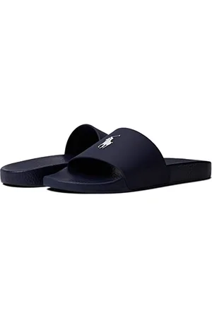 Ralph Lauren Sandali Polo Slide Uomo, Colore: bianco marino., 42 1/3 EU