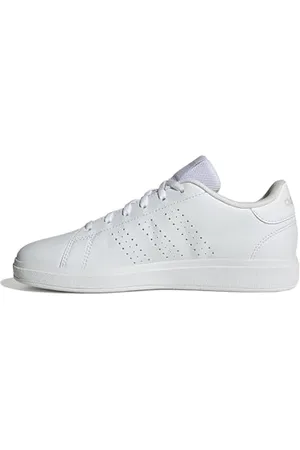 adidas Advantage Base 2.0 Shoes Junior, Scarpe da Tennis Unisex-Adulto, Cloud White/Cloud White/Grey One, 36 EU