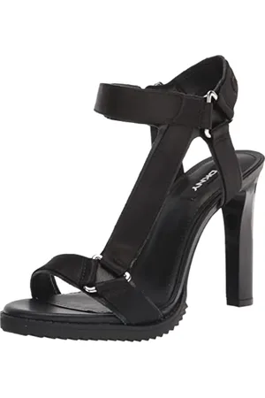 DKNY Bronx, Sandalo con Tacco Donna, Black, 36 EU