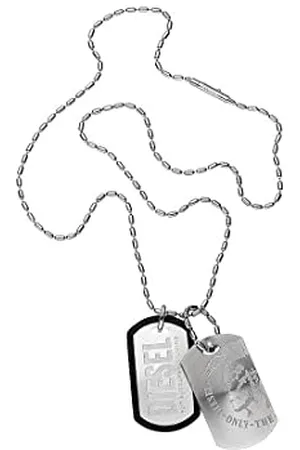Diesel Collana Da Uomo, Collana In Acciaio Inossidabile, DX0011040