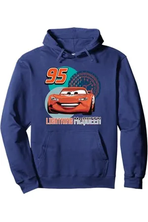 Disney Pixar Cars Speedy Lightning McQueen Felpa con Cappuccio